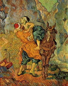 Vincent Van Gogh Painting - The Good Samaritan after Delacroix Vincent van Gogh